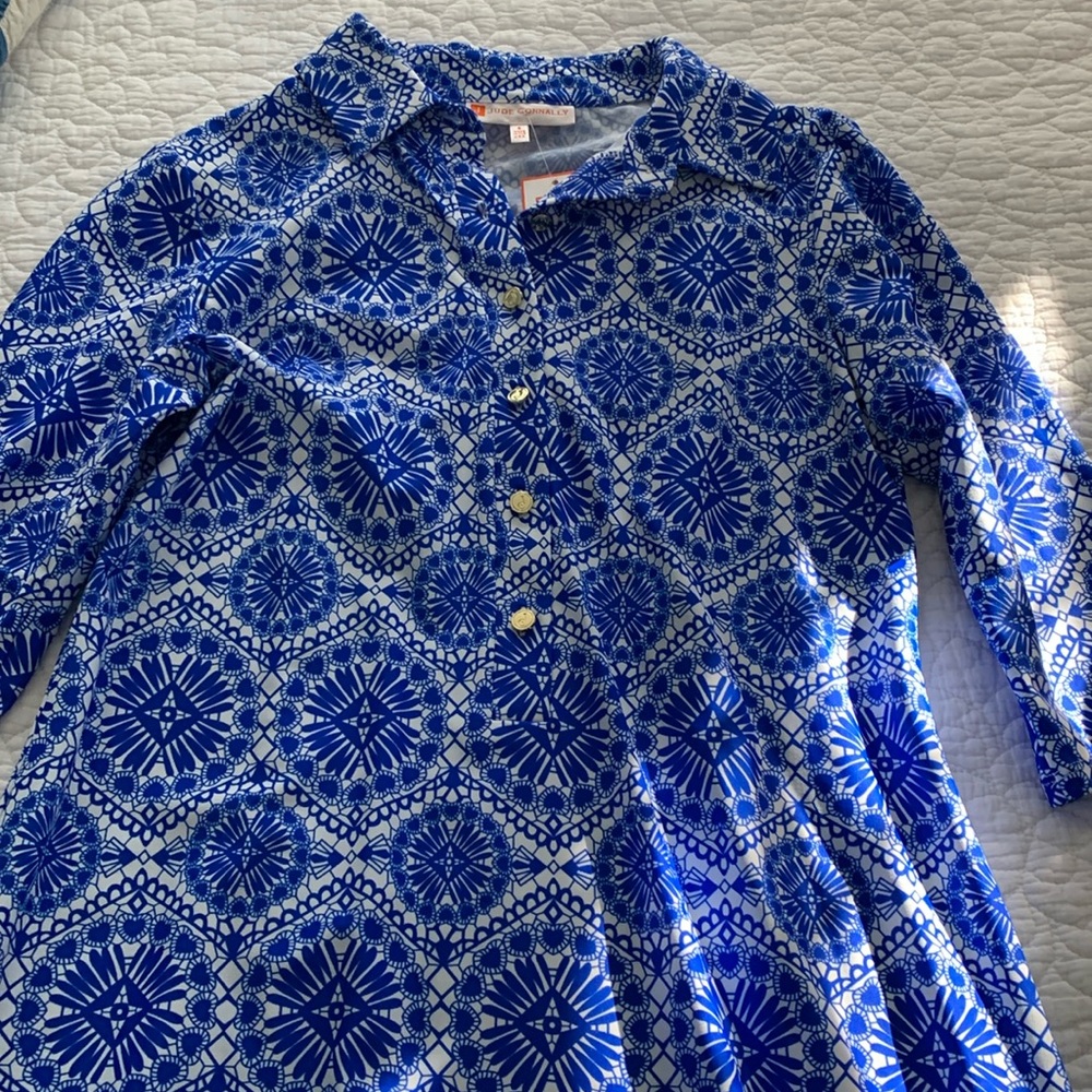 Jude Connally Blue Dress NWT - Picture 2 of 4